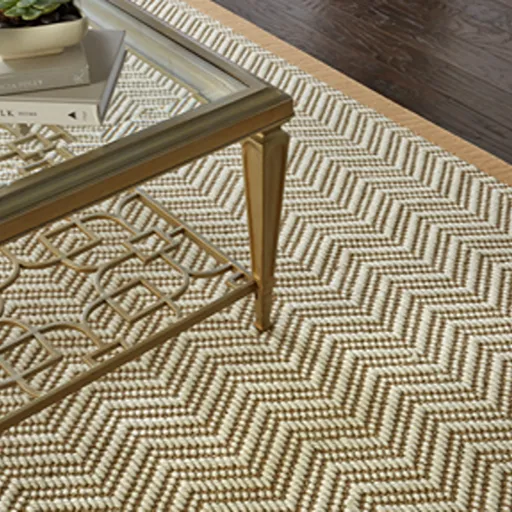 Striped custom area rug in Alaska 